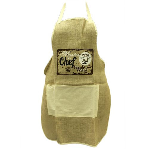Soft Jute Apron - MASTER CHEF @ WORK - Shopy Max