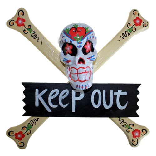 Skulls Warning Sign - KEEP OUT - Shopy Max