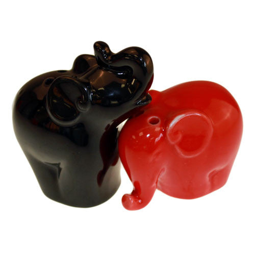 Salt & Pepper - Black and Red Elephants - Shopy Max