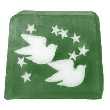 Twin Doves & Stars Soap - 115g Slice