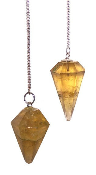 Amber Flourite Pendulums