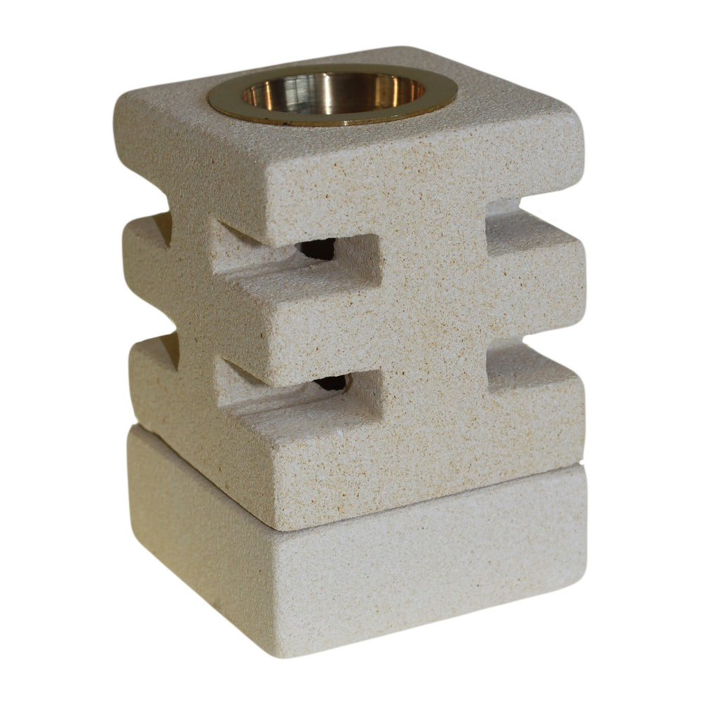 Stone Oil Burner - Abstract Cuts - Shopy Max