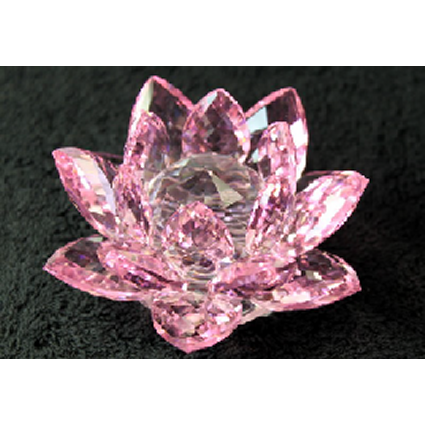 Crystal Lotus 100mm - Pink
