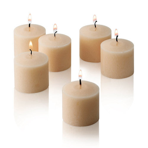 6x Scented Votive Candles - Vanilla - Shopy Max