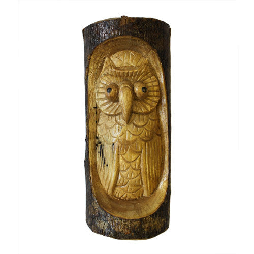 Owl in Trunk Carving - Shopy Max