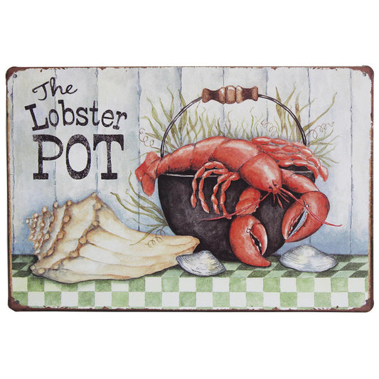 Metal Plaque - The Lobster Pot