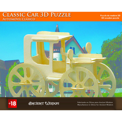Classic Car - 3D Wooden Puzzle
