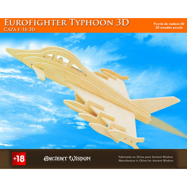 Euro Fighter Typhoon - 3D Wooden Puzzle - Shopy Max