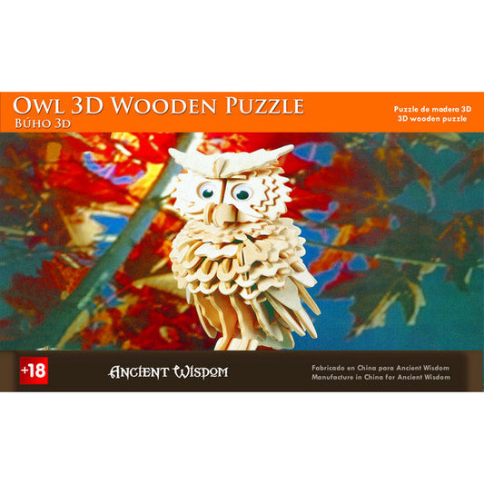 Owl - 3D Wooden Puzzle - Shopy Max