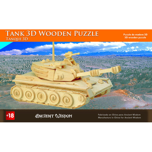 Tank - 3D Wooden Puzzle
