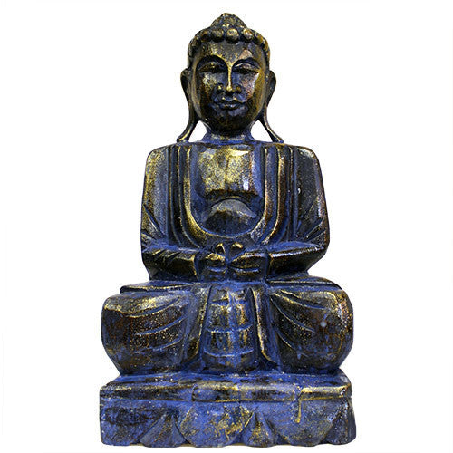 Blue Golden Buddha Statue - 40 cm - Shopy Max
