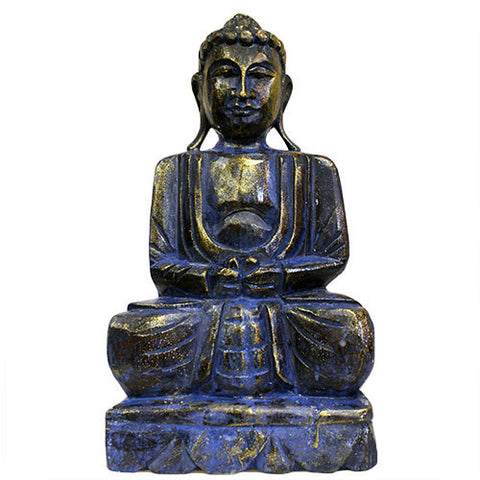 Blue Golden Buddha Statue - 40 cm