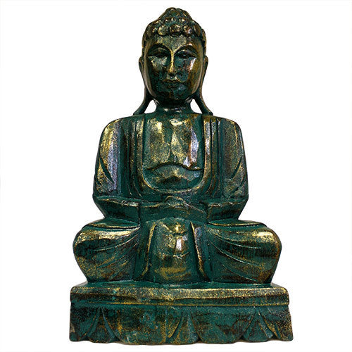 Green Golden Buddha Statue - 40 cm - Shopy Max