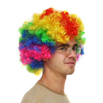 Multi-Coloured Curly Wig