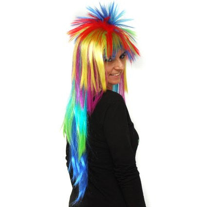 Multi-Coloured Spiky Wig