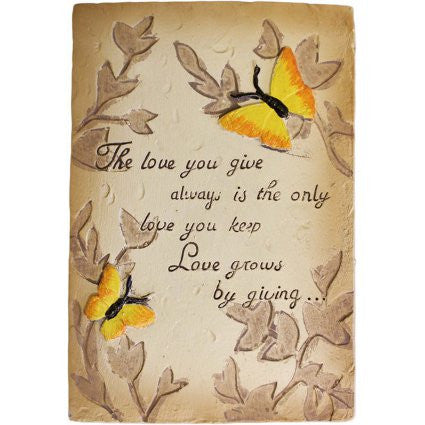 Wise Word Plaque Sml - Love You Give